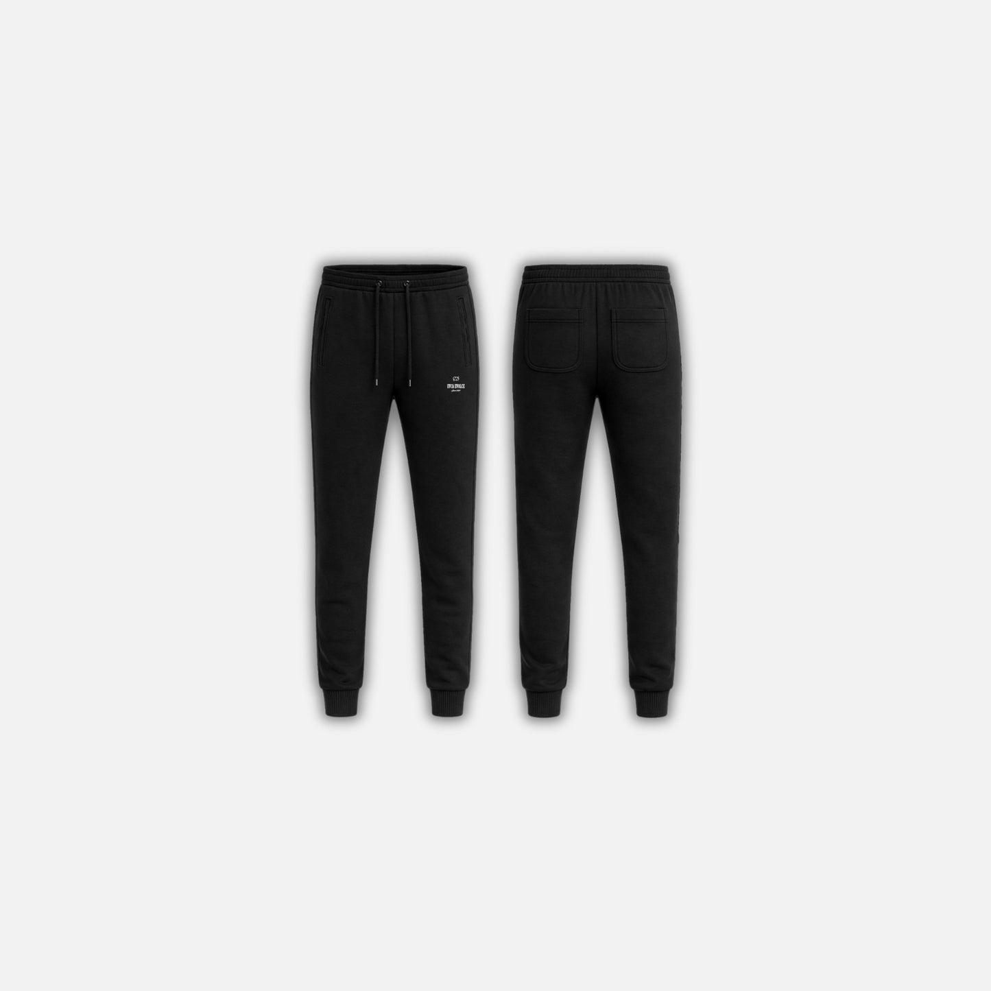 BLACK TRACKSUIT BOTTOMS